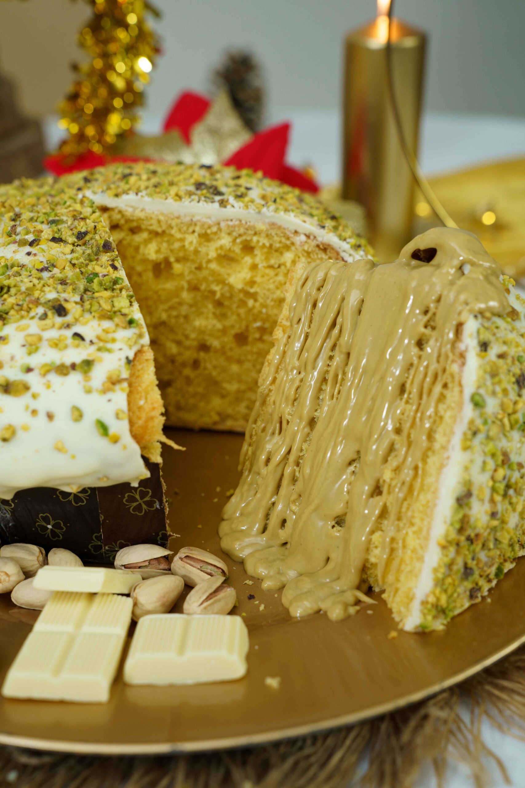 Panettone Pistacchio e Cioccolato Bianco